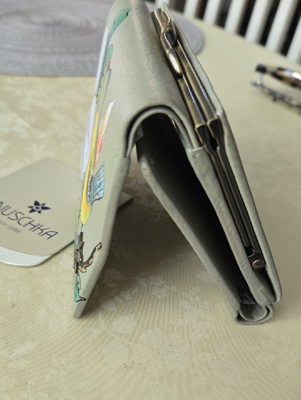 NWT ANUSCHKA ALL LEATHER WALLET - Picture 9 of 9